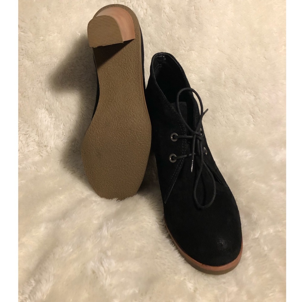 J.JILL Suede Lace Up Ankle Boots Bootie Size 9 - Picture 9 of 12